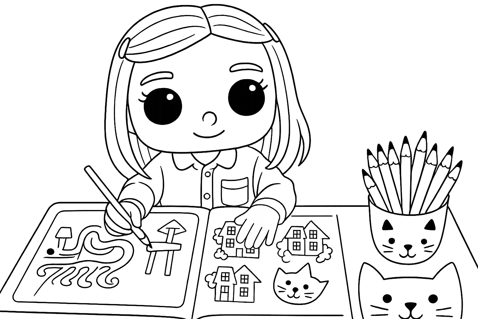 Coloring page outline